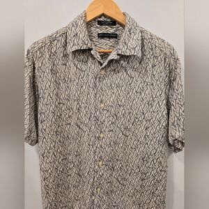 Geoffrey Beene Gray Patterned Men's Shirt